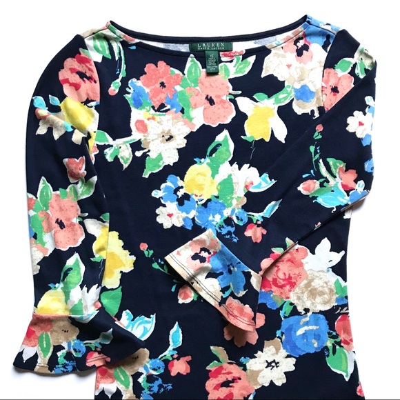 Floral Top XS NWOT - Picture 4 of 5